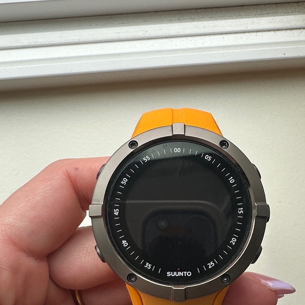 Suunto with Vibrant Orange Band